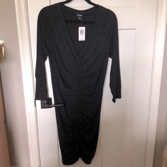 NWT Torrid Dress Mini Jersey Bodycon Dress Black Plus Size 00 and 1X - Picture 3 of 10